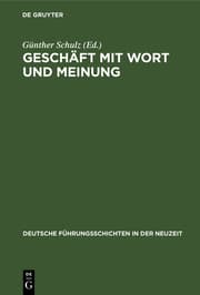 Cover von Geschäft mit Wort und Meinung