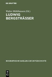 Cover von Ludwig Bergsträsser