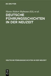 Cover von Deutsche Führungsschichten in der Neuzeit