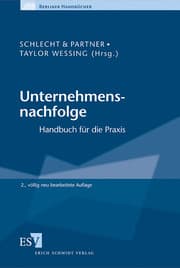 Cover von Unternehmensnachfolge