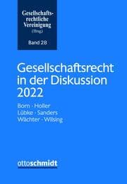 Cover von Gesellschaftsrecht in der Diskussion 2022