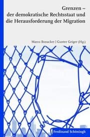 Cover von Grenzen - der demokratische Rechtsstaat und die Herausforderung der Migration