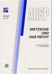 Cover von Nietzsche und das Recht/Nietzsche et le Droit/Nietzsche e il Diritto