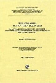 Cover von Bibliographie zur antiken Sklaverei