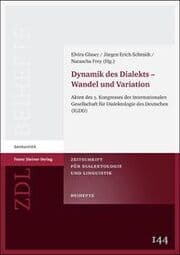 Cover von Dynamik des Dialekts - Wandel und Variation
