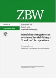 Cover von Berufsforschung für eine moderne Berufsbildung - Stand und Perspektiven