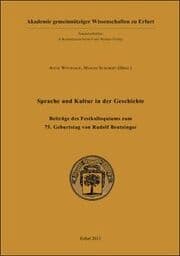 Cover von Sprache und Kultur in der Geschichte
