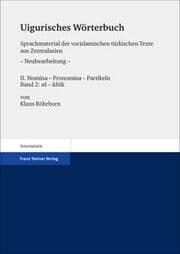 Cover von Uigurisches Wörterbuch. Sprachmaterial der vorislamischen türkischen Texte aus Zentralasien
