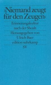 Cover von 'Niemand zeugt für den Zeugen'
