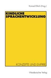 Cover von Kindliche Sprachentwicklung