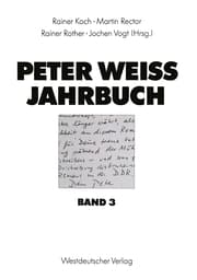 Cover von Peter Weiss Jahrbuch 3