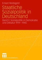 Cover von Staatliche Sozialpolitik in Deutschland II