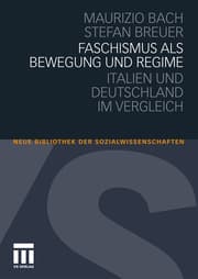 Cover von Faschismus als Bewegung und Regime