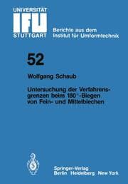 Cover von Untersuchung von Verfahrensgrenzen beim 180 Grad-Biegen von Fein- und Mittelblechen