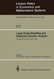 Cover von Large-Scale Modelling and Interactive Decision Analysis