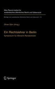 Cover von Ein Rechtslehrer in Berlin
