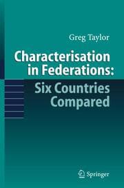 Cover von Characterisation in Federations: Six Countries Compared