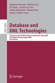 Cover von Database and XML Technologies
