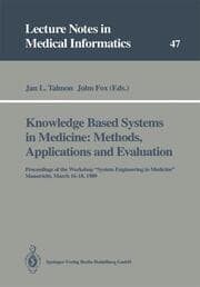 Cover von Knowledge Based Systems in Medicine: Methods, Applications and Evaluation