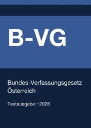Cover von B-VG - Bundes-Verfassungsgesetz Österreich 2026