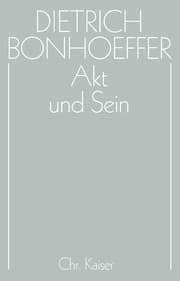 Cover von Akt und Sein