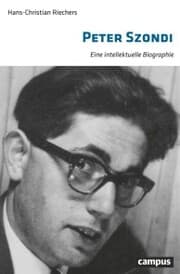Cover von Peter Szondi