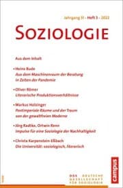 Cover von Soziologie 03/2022
