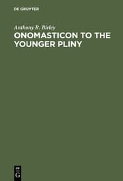 Cover von Onomasticon to the Younger Pliny