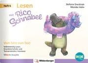 Cover von Lesen mit Rico Schnabel, Heft 4: Vom Satz zum Text - silbierte Ausgabe, für BOOKii®