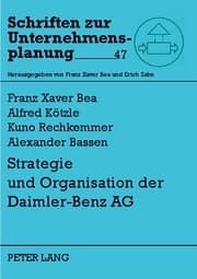 Cover von Strategie und Organisation der Daimler-Benz AG