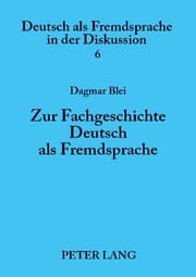 Cover von Zur Fachgeschichte Deutsch als Fremdsprache