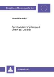 Cover von Sprichwörter im Volksmund und in der Literatur