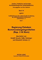 Cover von Regierung Potsdam Kommunalangelegenheiten (Rep. 2 A I Kom)