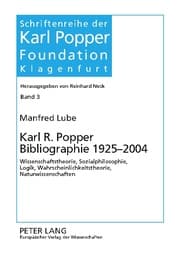 Cover von Karl R. Popper Bibliographie 1925-2004