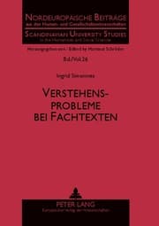 Cover von Verstehensprobleme bei Fachtexten