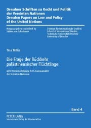 Cover von Die Frage der Rückkehr palästinensischer Flüchtlinge