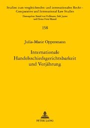 Cover von Internationale Handelsschiedsgerichtsbarkeit und Verjährung