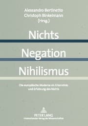 Cover von Nichts - Negation - Nihilismus