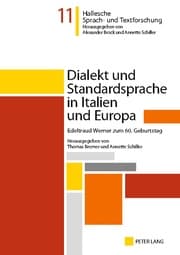 Cover von Dialekt und Standardsprache in Italien und Europa