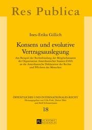 Cover von Konsens und evolutive Vertragsauslegung