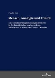 Cover von Mensch, Analogie und Trinität