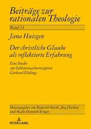 Cover von Der christliche Glaube als reflektierte Erfahrung