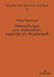 Cover von Untersuchungen zum Urslavischen: Appendix zur Morphematik
