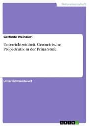Cover von Unterrichtseinheit: Geometrische Propädeutik in der Primarstufe