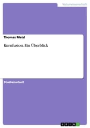Cover von Kernfusion. Ein Überblick