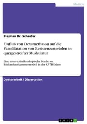Cover von Einfluß von Dexamethason auf die Vasodilatation von Resistenzarteriolen in quergestreifter Muskulatur