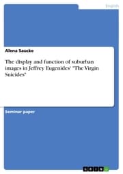 Cover von The display and function of suburban images in Jeffrey Eugenides' 'The Virgin Suicides'