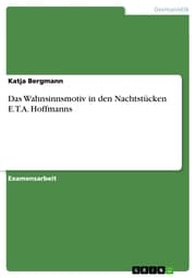 Cover von Das Wahnsinnsmotiv in den Nachtstücken E.T.A. Hoffmanns