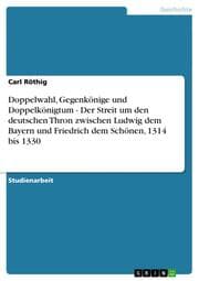 Cover von Doppelwahl, Gegenkönige und Doppelkönigtum