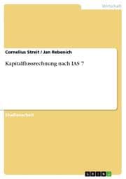 Cover von Kapitalflussrechnung nach IAS 7